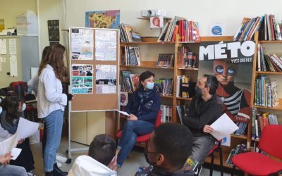 Un dessinateur rencontre une classe de 4ème