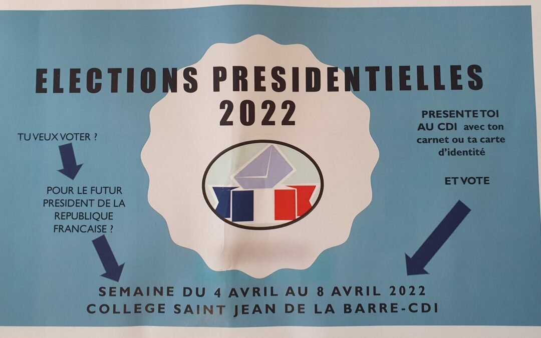 Viens voter  au CDI pour le futur président de la république française.