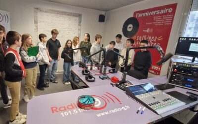 Le studio de Radio G!, n’a plus de secret pour les élèves de 5ème